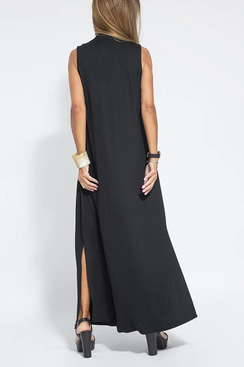 Alison Elegant Sleeveless Draped Maxi Dress for Effortless Style Rebooters Maxi Women's Dresses