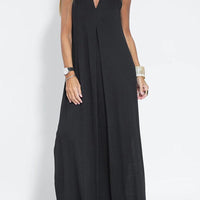 Alison Elegant Sleeveless Draped Maxi Dress for Effortless Style Rebooters Maxi Women's Dresses