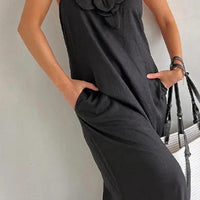 Bethany Floral Detail Pocket Maxi Dress for Effortless Style Rebooters Maxi Women's Dresses