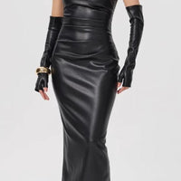 Sleek Cynthia Rou Edge One-Shoulder Midi Dress for Statement Style - Rebooters -Women's Dresses