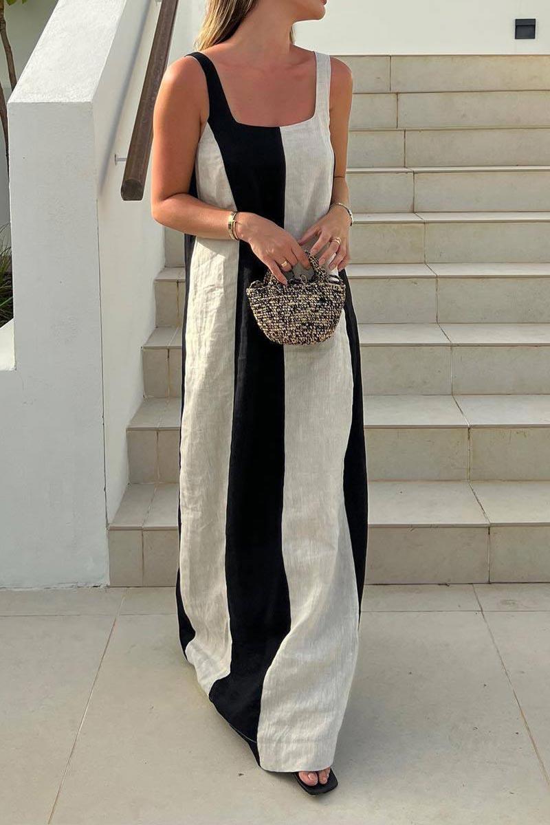 Kayci Bold Stripe Maxi Dress for Effortless Chic Style - Rebooters -Women's Dresses