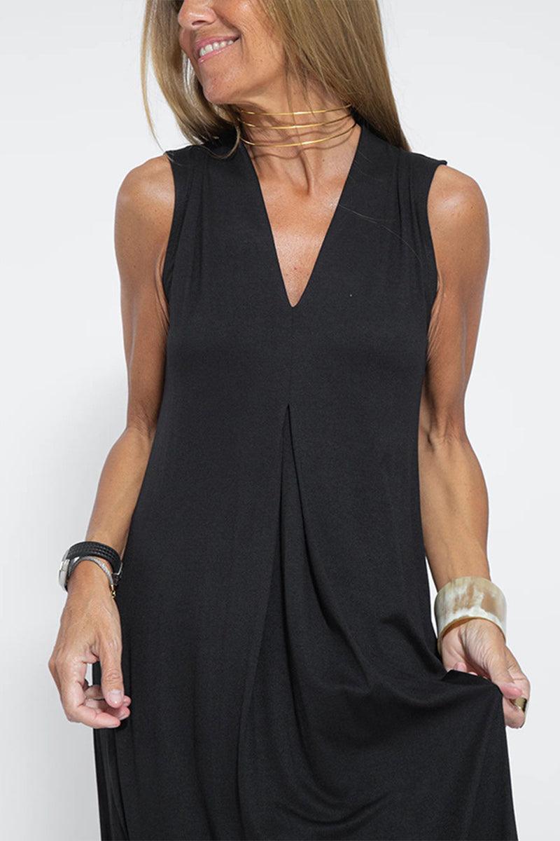 Alison Elegant Sleeveless Draped Maxi Dress for Effortless Style Rebooters Maxi Women's Dresses