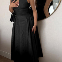 Robyn Vintage-Inspired Hollow Embroidered Midi Dress for Elegant Style - Rebooters -Women's Dresses