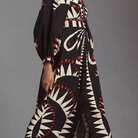 Stylish Brittany Boho Geometric Maxi Dress for Effortless Elegance - Rebooters -Women's Dresses