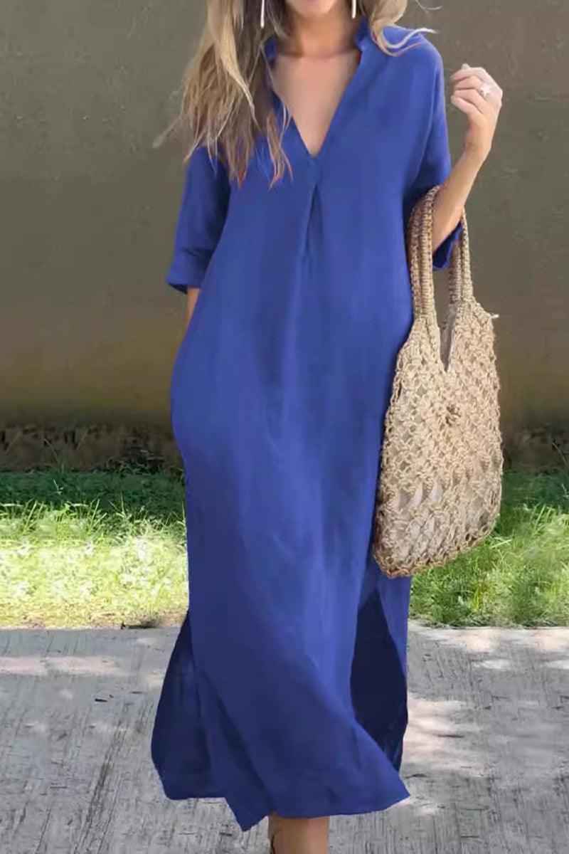 Darcie Linen Breeze Maxi Dress for Effortless Comfort Rebooters Maxi Women's Dresses