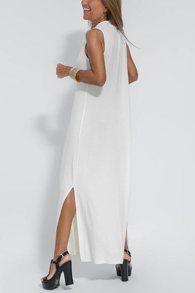 Alison Elegant Sleeveless Draped Maxi Dress for Effortless Style Rebooters Maxi Women's Dresses