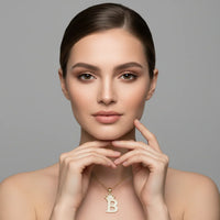 Letter Necklace A–Z, Gold Initial Necklace | Rebooters