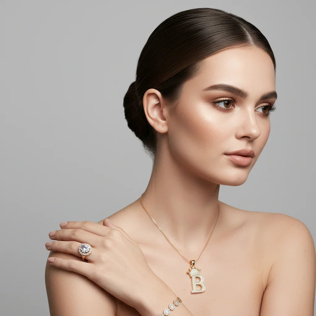 Letter Necklace A–Z, Gold Initial Necklace | Rebooters