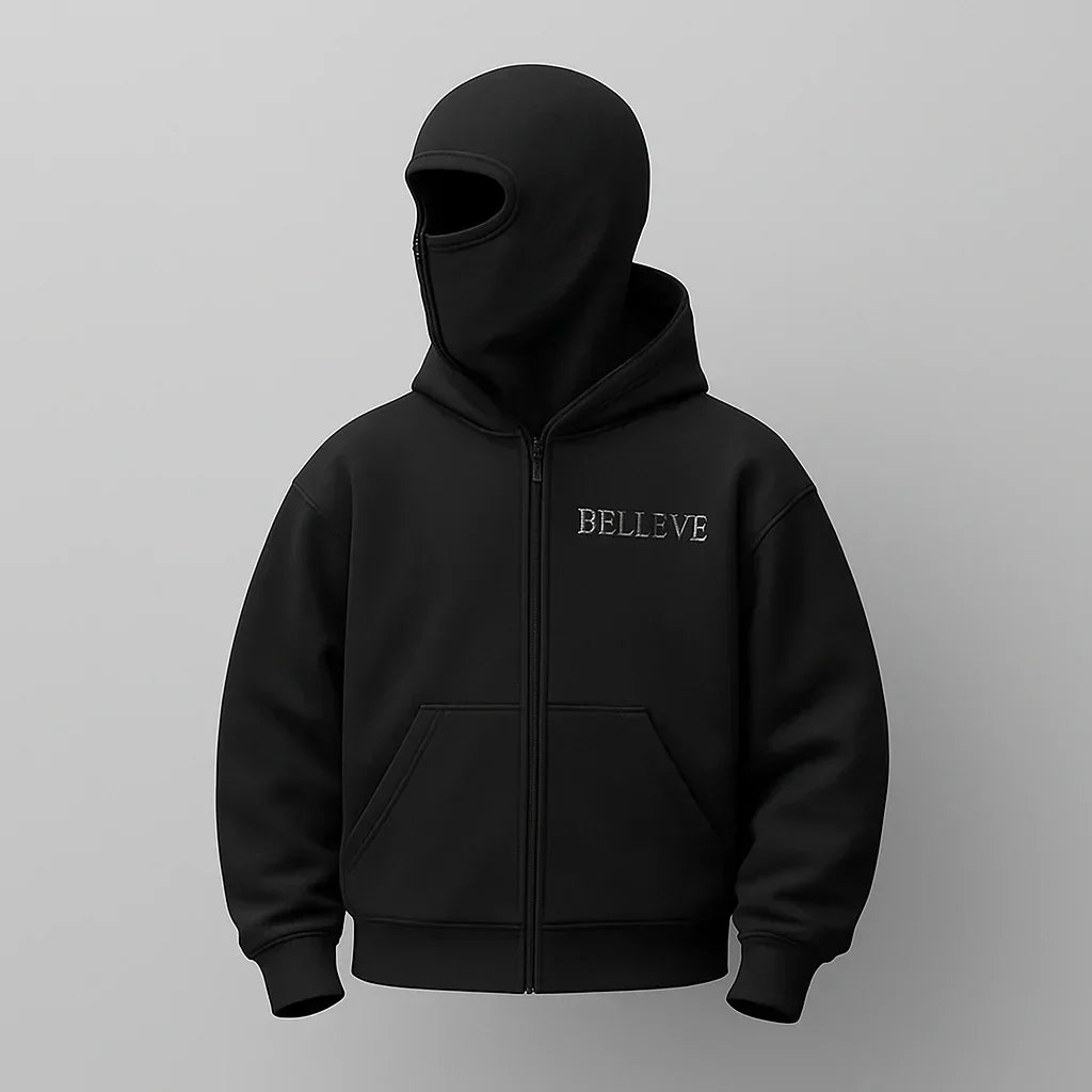 Believe Men’s Custom Balaclava Hoodie | Rebooters
