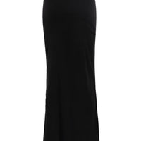 Black Sleek Maxi Skirt for Effortless Day to Night Style - Rebooters