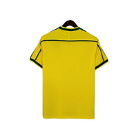 Brazil Home Jersey Shirt Yellow 1998 Rebooters Mens Football Shirts