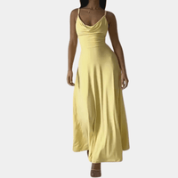 Helena Women's Evening Gown with Cowl Neck Design Rebooters Maxi Women's Dresses