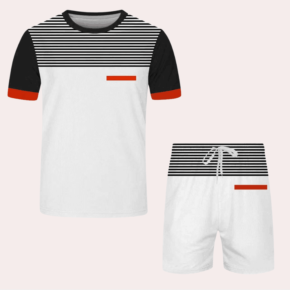 Two-Piece Summer Outfit for Men Stylish Design for Warm Weather Rebooters mens 2 piece set