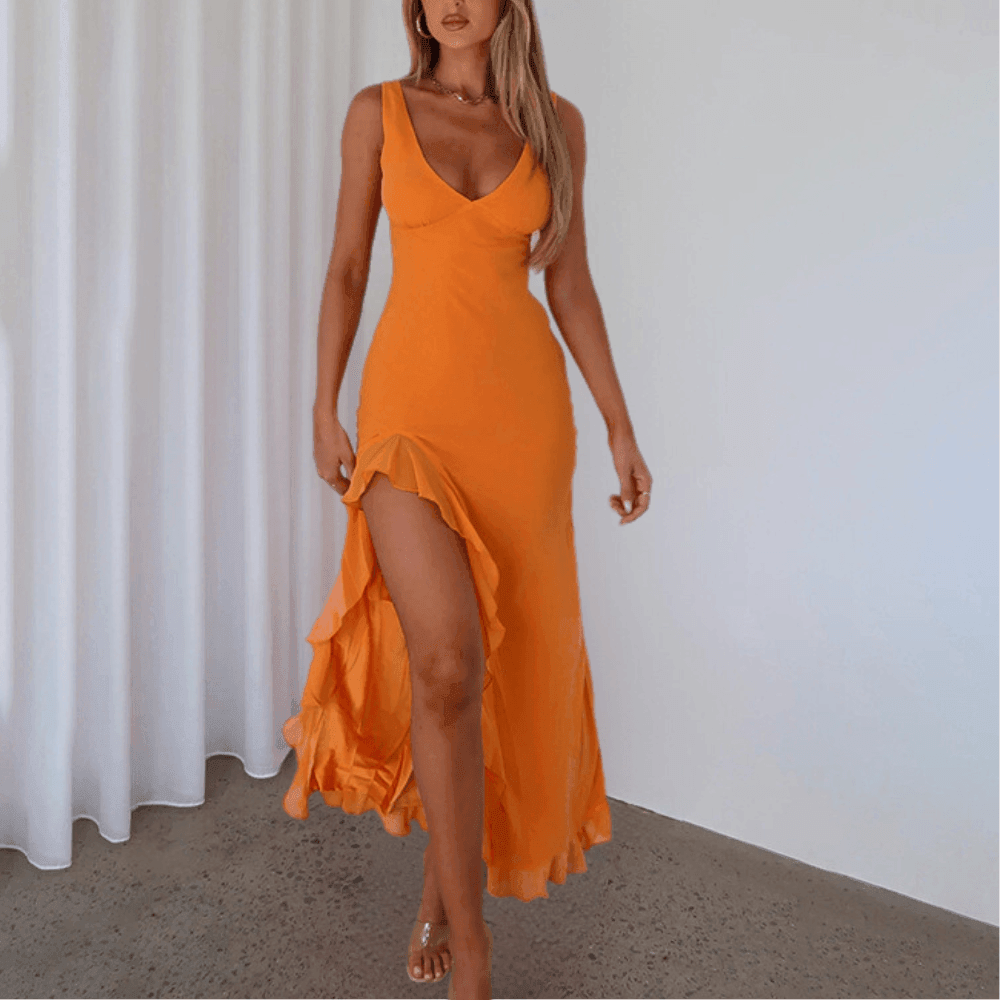 Khaleesi Women's Evening Dress with High-Low Hem - Rebooters -Women's Dresses