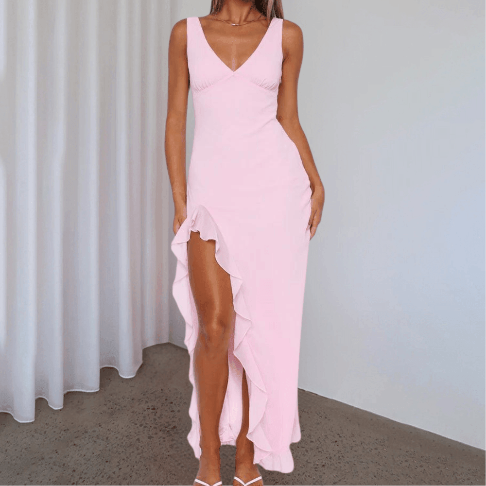 Khaleesi Women's Evening Dress with High-Low Hem - Rebooters -Women's Dresses