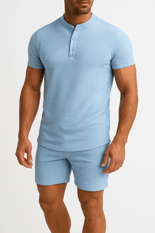 Men’s Casual Summer Set with Breathable Cotton Linen Fabric Rebooters mens 2 piece set