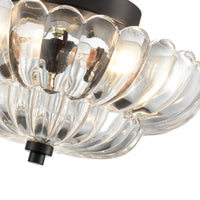 Umbrella Glass Semi Recessed Ceiling Light for Stylish Illumination - Rebooters