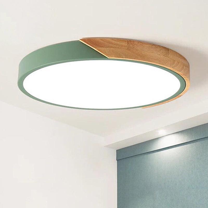 Contemporary Round Flush Mount LED Ceiling Light Fixture - Rebooters