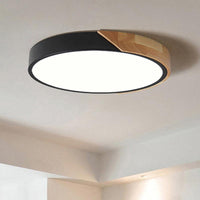 Contemporary Round Flush Mount LED Ceiling Light Fixture - Rebooters