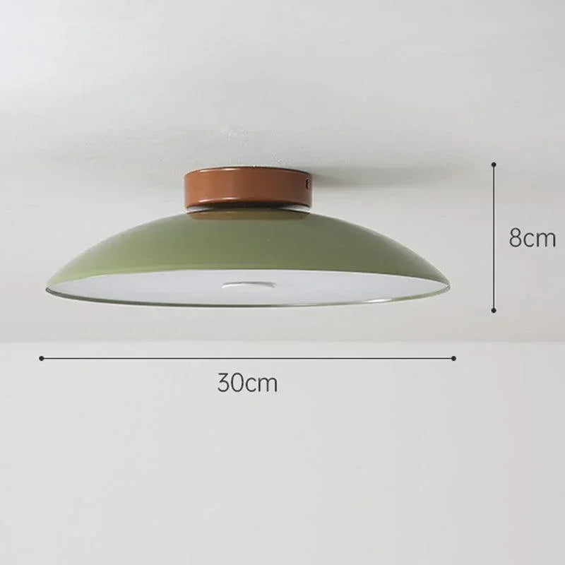 French Cream Iron Led Ceiling Lamp With 3 Color Options - Rebooters