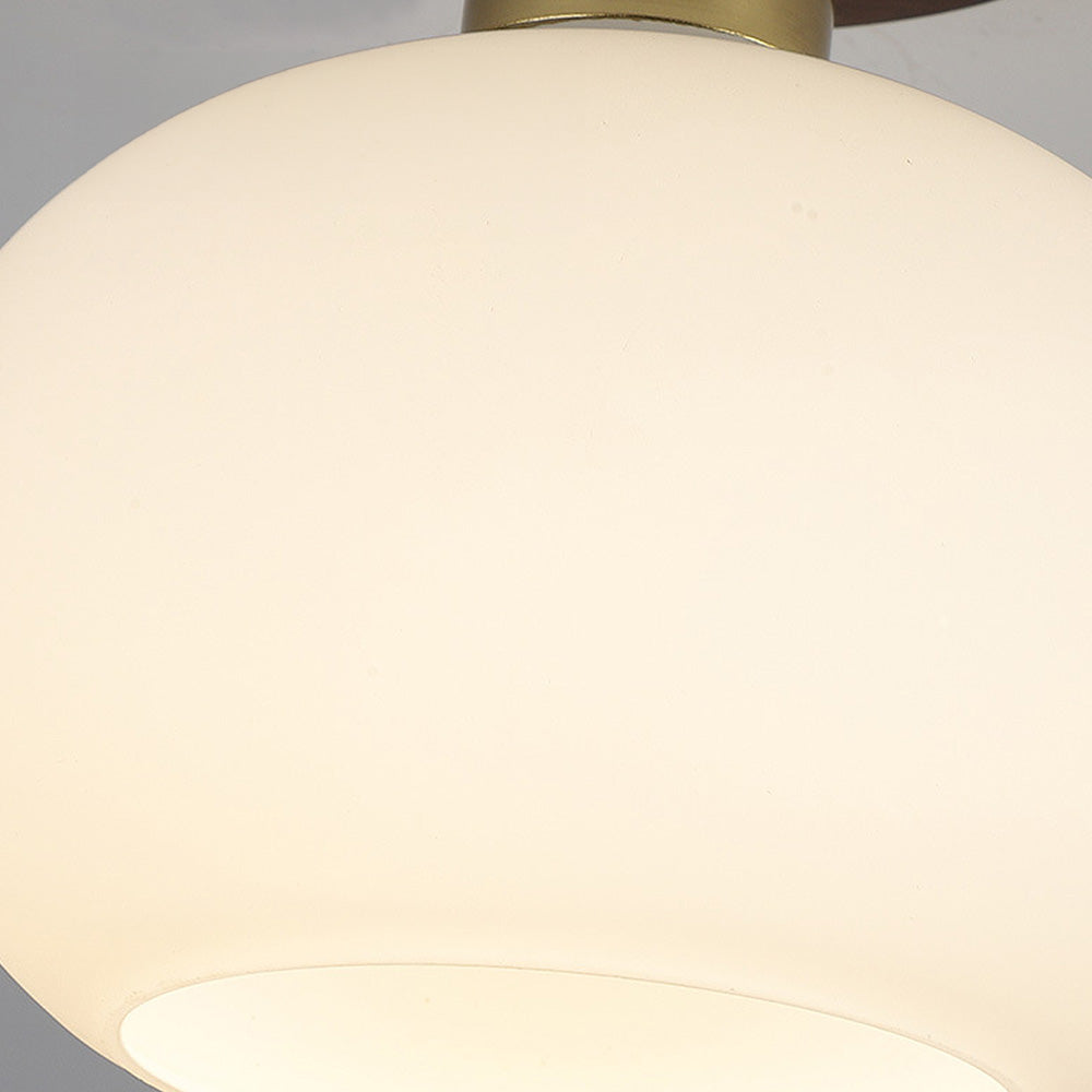 White Spherical Corridor Ceiling Light for Modern Spaces - Rebooters