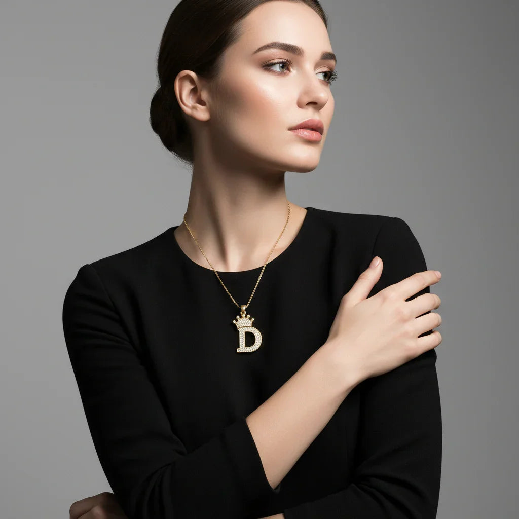 Letter Necklace A–Z, Gold Initial Necklace | Rebooters