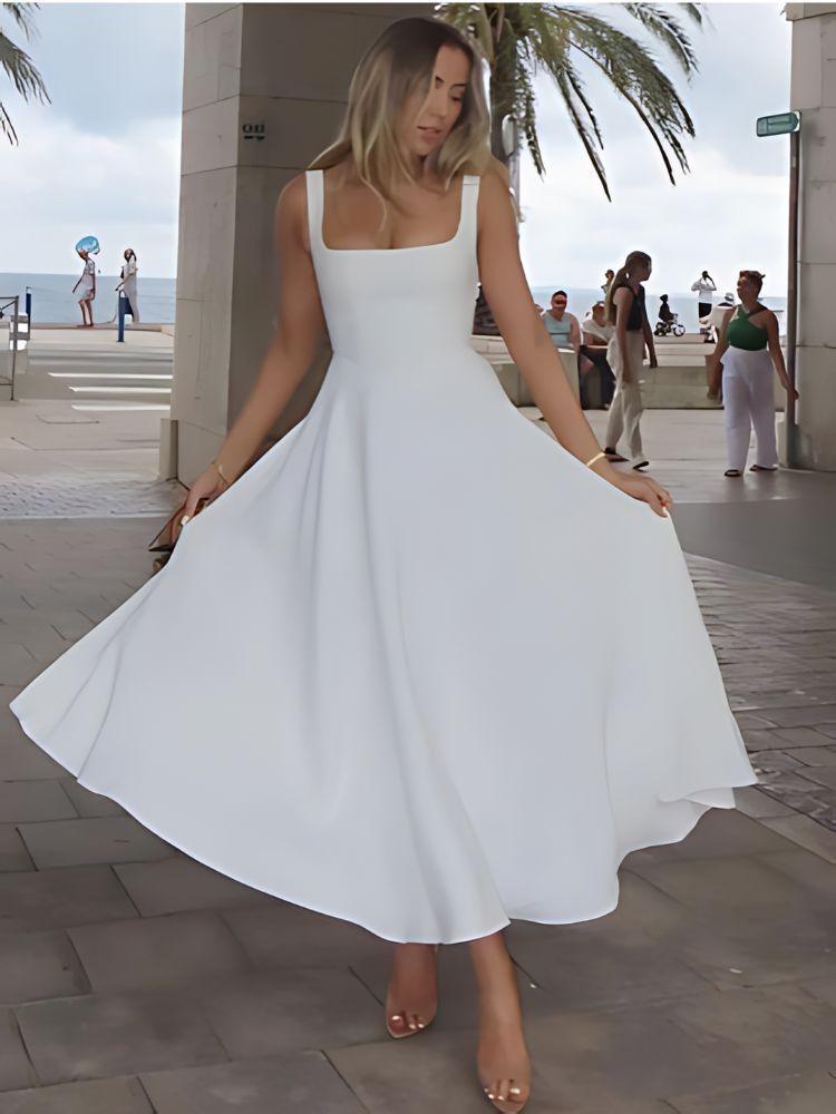Romina Women's Flowy Maxi Dress for Effortless Style - Rebooters -Women's Dresses