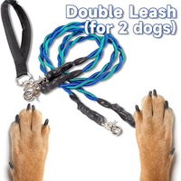 Double Bungee Dog Leash for 2 Dogs | Rebooters