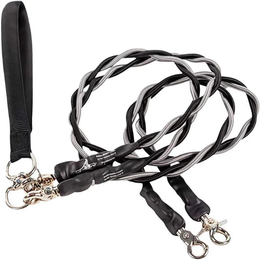 Double Bungee Dog Leash for 2 Dogs | Rebooters