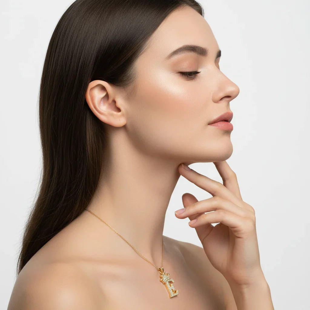 Letter Necklace A–Z, Gold Initial Necklace | Rebooters