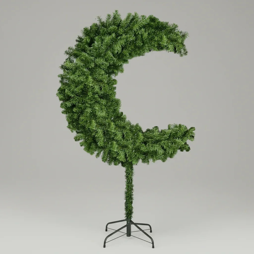Eid Tree on a stand against a gray background
