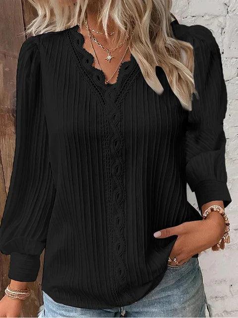 Cozy Solid Colored Tops For Women - Casual Fall Style Rebooters Womens Shirts