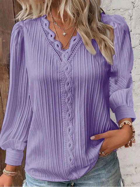 Cozy Solid Colored Tops For Women - Casual Fall Style Rebooters Womens Shirts