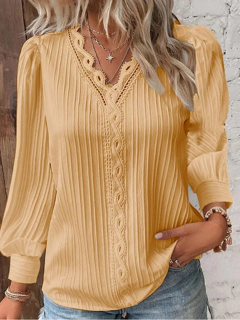 Cozy Solid Colored Tops For Women - Casual Fall Style - Rebooters