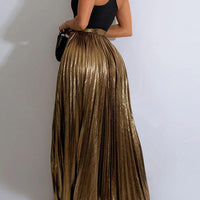 Elegant Pleated Maxi Skirt for Effortless Style - Rebooters