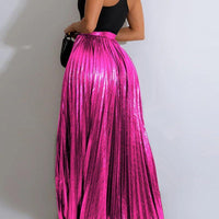 Elegant Pleated Maxi Skirt for Effortless Style - Rebooters