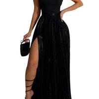 Elegant Pleated Maxi Skirt for Effortless Style - Rebooters
