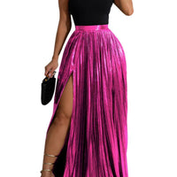Elegant Pleated Maxi Skirt for Effortless Style - Rebooters