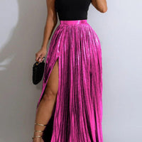 Elegant Pleated Maxi Skirt for Effortless Style - Rebooters