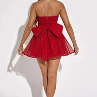 Women's Glittering Mini Sequin Dress for Holiday Parties - Rebooters -Women's Dresses