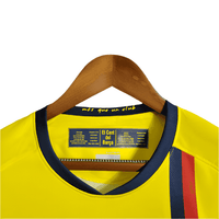 FC Barcelona Away Jersey Long Sleeve Retro Yellow 2008 2009 Rebooters Mens Football Shirts