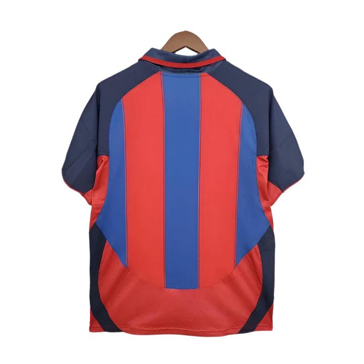 FC Barcelona Home Kit Premium Quality Football Jersey 2003 2004 Rebooters Mens Football Shirts
