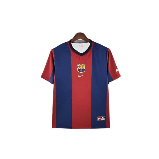 FC Barcelona Jersey 1998-1999 Retro Home Kit for Fans and Collectors Rebooters Mens Football Shirts