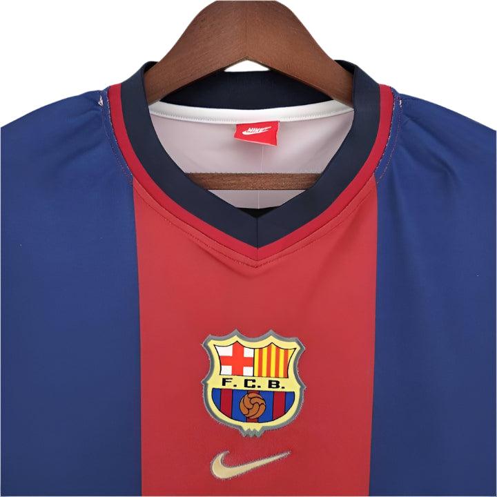 FC Barcelona Jersey 1998-1999 Retro Home Kit for Fans and Collectors Rebooters Mens Football Shirts