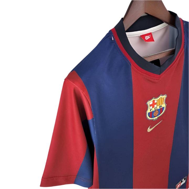 FC Barcelona Jersey 1998-1999 Retro Home Kit for Fans and Collectors Rebooters Mens Football Shirts