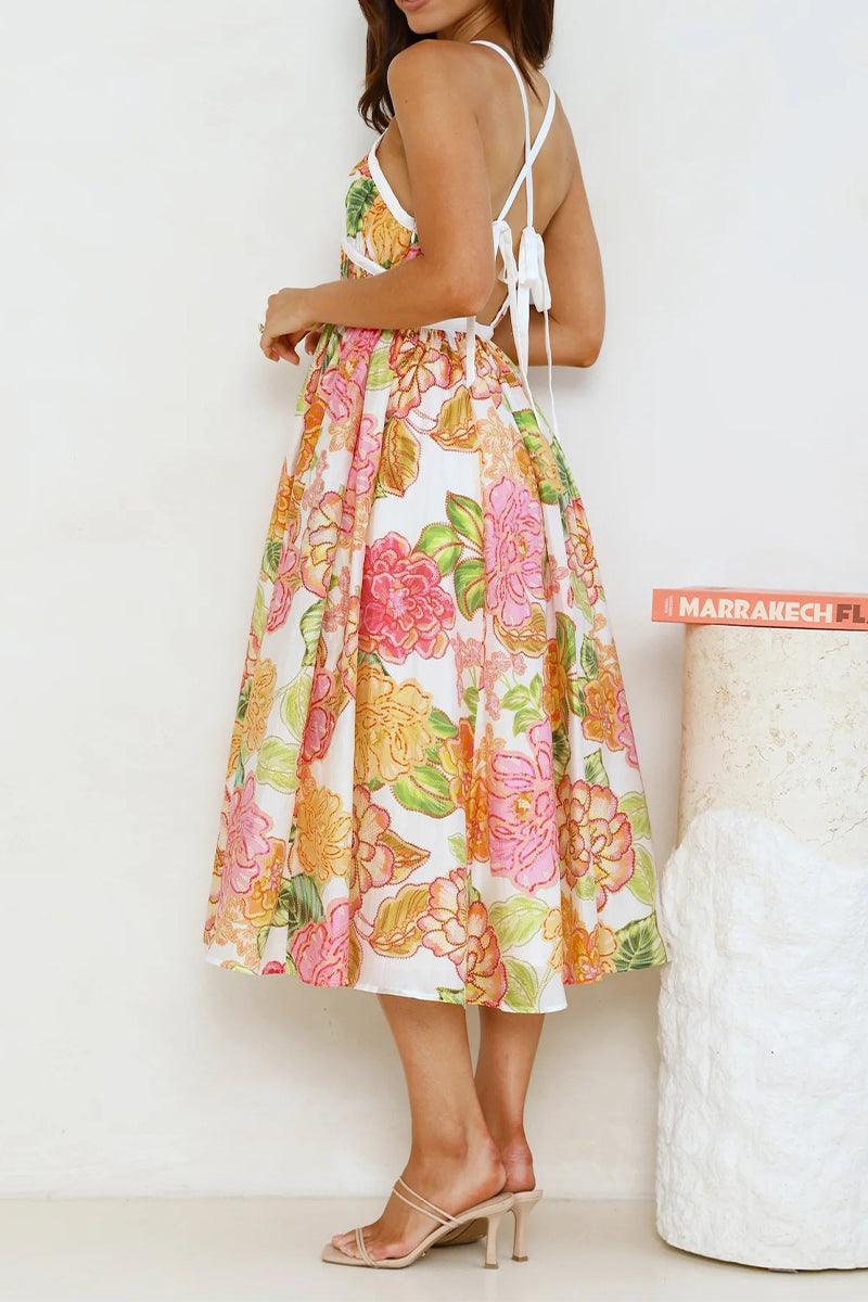 Maeve Flora Bloom Midi Dress for Effortless Style - Rebooters -Women's Dresses