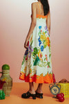 Nicky Young Strappy Floral Midi Dress for Summer Style - Rebooters -Women's Dresses