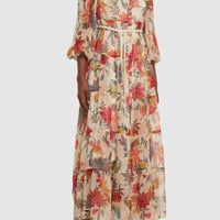 Amberlyn Floral Tiered Chiffon Maxi Dress for Every Occasion Rebooters Maxi Women's Dresses