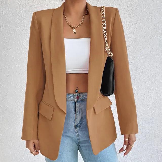 Chic Tailored Blazer for Women - Elegant Fit and Style - Womens Jackets Rebooters