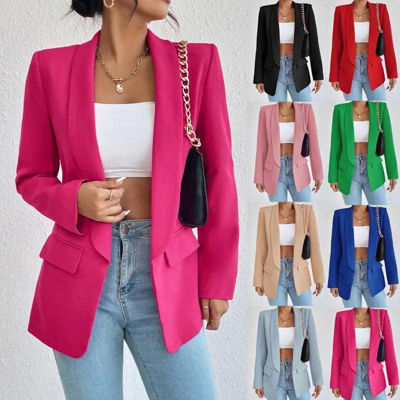 Chic Tailored Blazer for Women - Elegant Fit and Style - Womens Jackets Rebooters